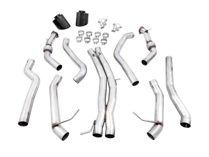 AWE Tuning Audi B9.5 RS 5 Coupe Track Edition Exhaust - RS-Style Diamond Black Tips - photo 4