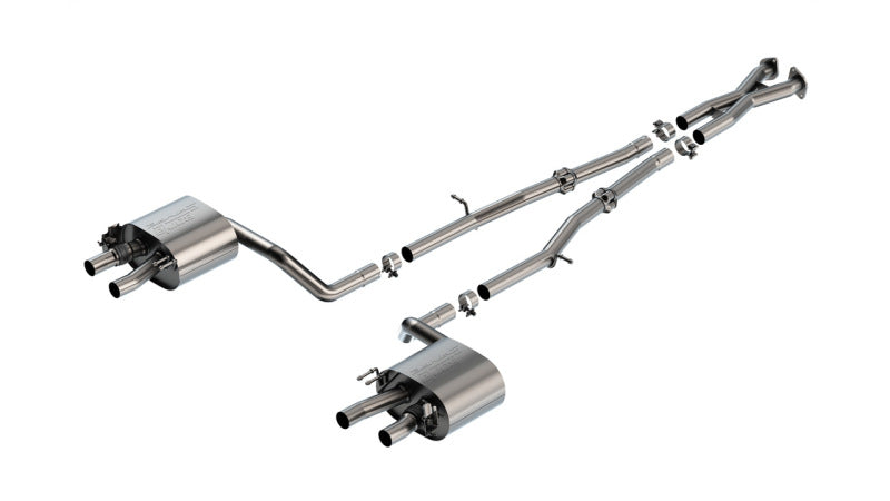 Borla 2022-2023 Kia Stinger 3.3L V6 Turbo 2.25in Pipe Dia Dual Split Rear Exit S-Type Cat-Back Exhaust - photo 2