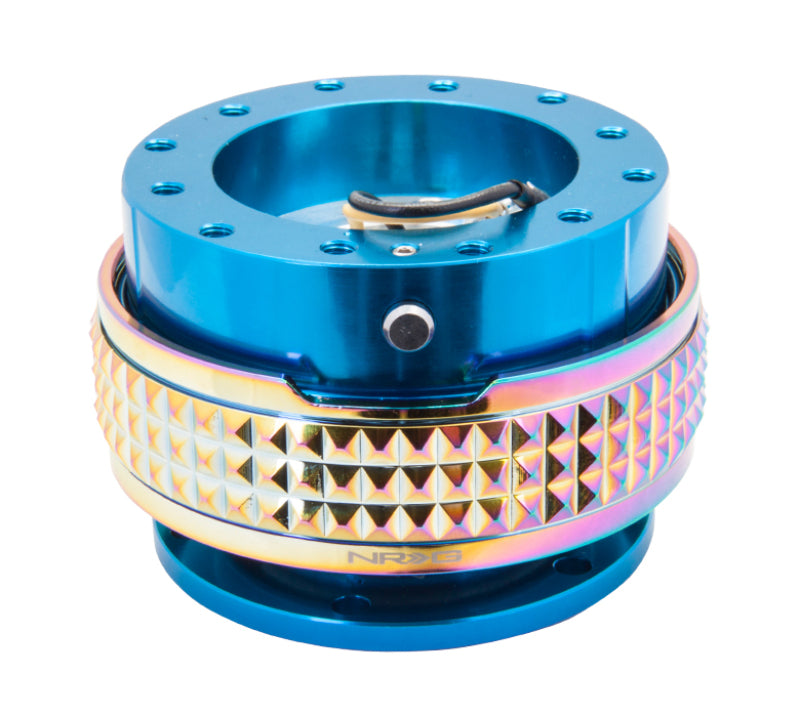 NRG Quick Release Kit - Pyramid Edition - Blue Body / Neochrome Pyramid Ring (SRK-210BL/MC) - photo 2