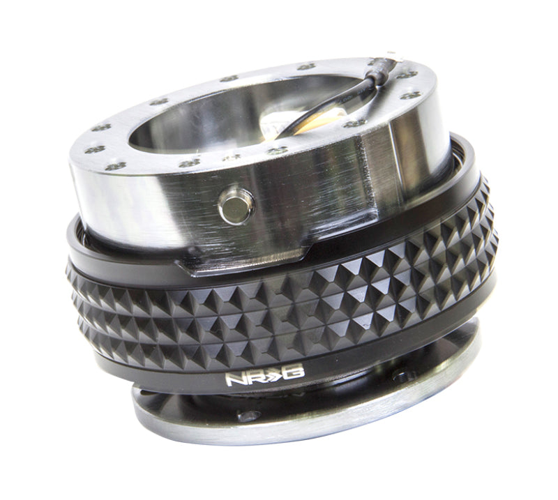 NRG Quick Release Kit - Pyramid Edition - Gunmetal Body / Black Pyramid Ring (SRK-210GM/BK)