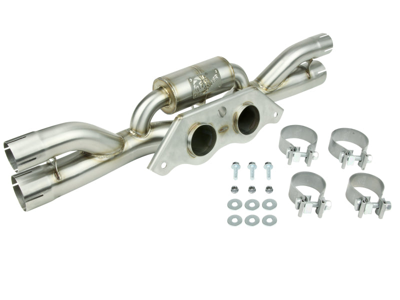 aFe Power MACH Force-Xp 304 Stainless Secondary Muffler Delete Pipe 2014-2019 Porsche 911 GT3 3.8L/4.0L - photo 6