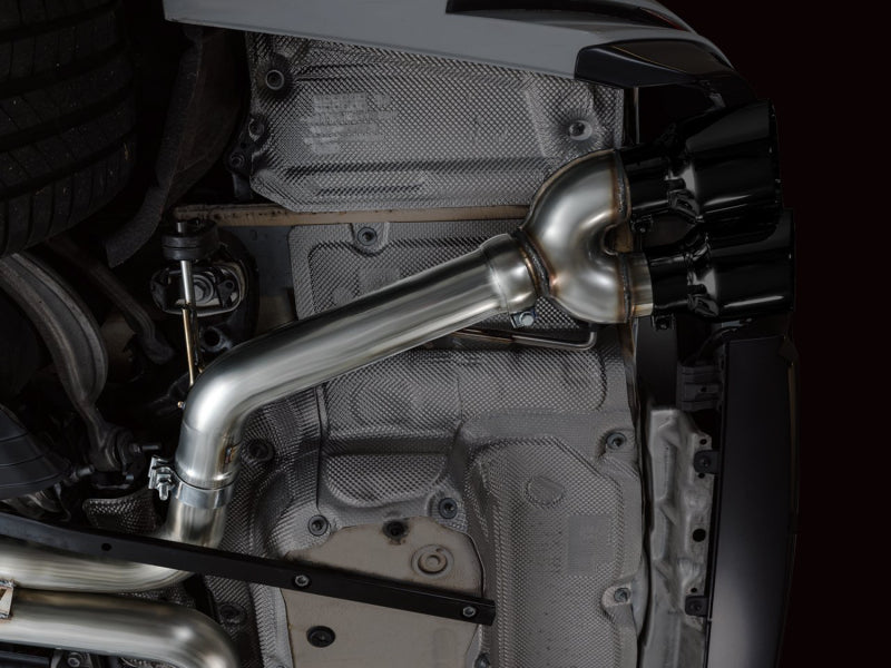 AWE Tuning 2019-2023 Audi C8 S6/S7 2.9T V6 AWD Track Edition Exhaust - Diamond Black Tips - photo 4