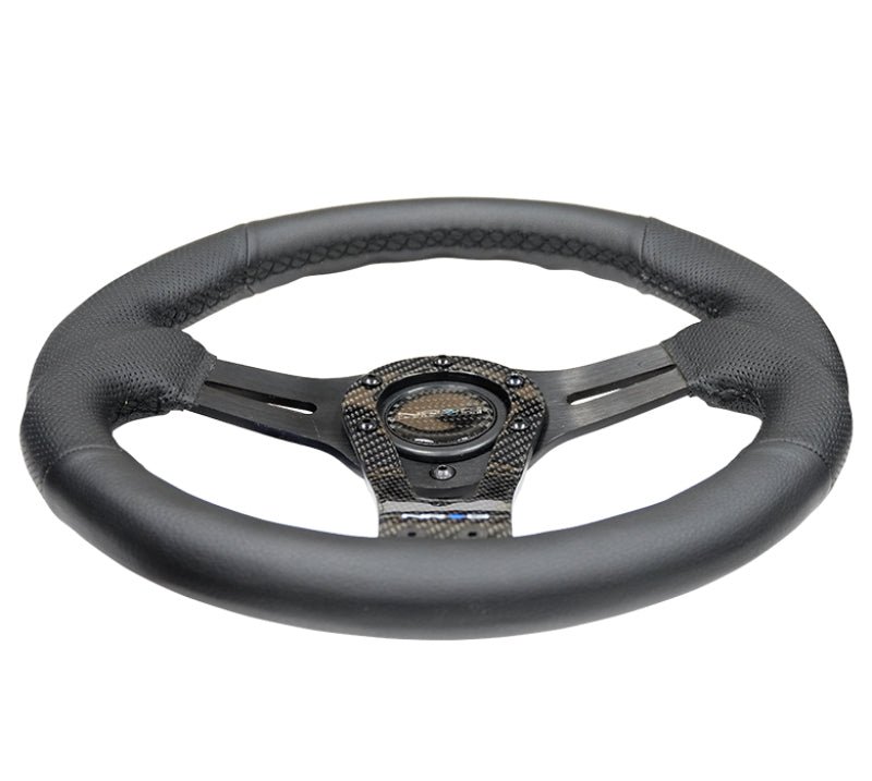 NRG Reinforced Steering Wheel (320mm) w/ Carbon Center Spoke (RST-002RCF) - photo 3