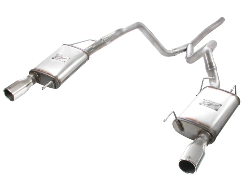 aFe MACH Force-Xp 2005-2009 Ford Mustang V6 4.0L 2-1/2in. 409 Stainless Steel Cat-Back Exhaust - photo 2