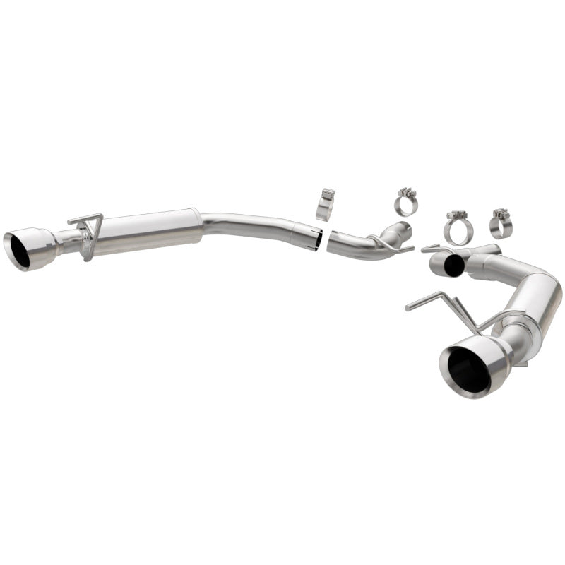 Magnaflow Axle-Back, SS, 2.5in, Competition, Dual Split Polish 4.5in Tip 2015 Ford Mustang Ecoboost
