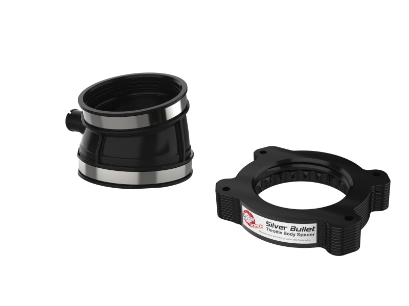 aFe 2020 Vette C8 Silver Bullet Aluminum Throttle Body Spacer / Works With aFe Intake Only - Black (afe46-34023B) - photo 4