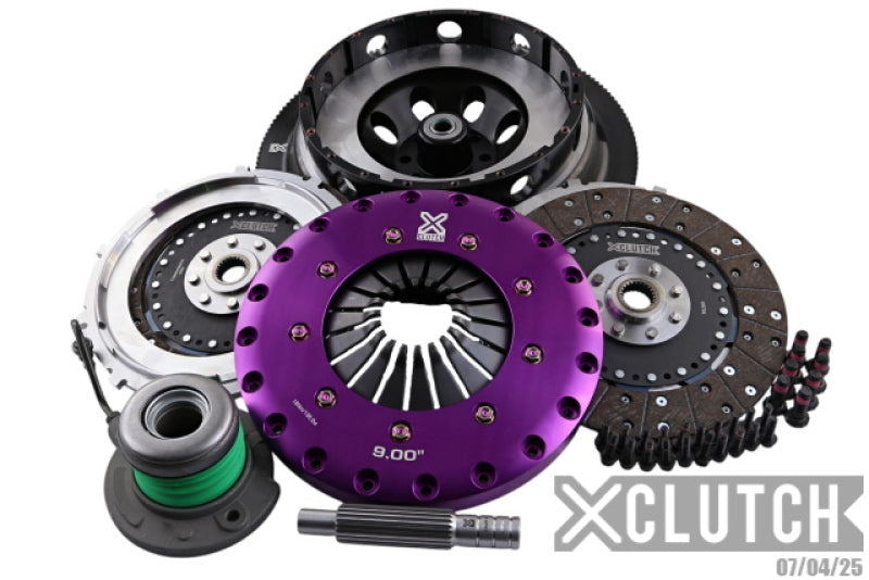 XCLUTCH 18-24 Ford Mustang GT 5.0L 9in Triple Solid Organic Clutch Kit