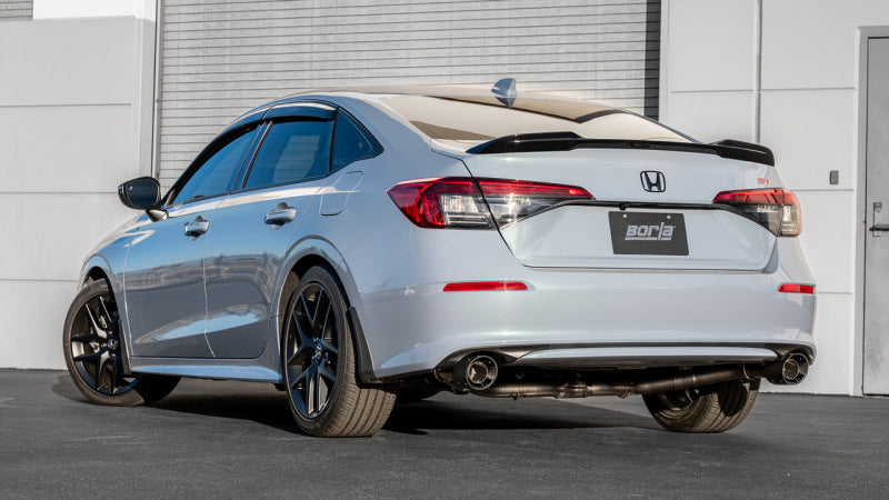 Borla 2023 Integra/22-23 Civic Si 1.5L 4 CYL. MT FWD 4DR 2.50in S-Type Cat-Back Exhaust Carbon Fiber - photo 3
