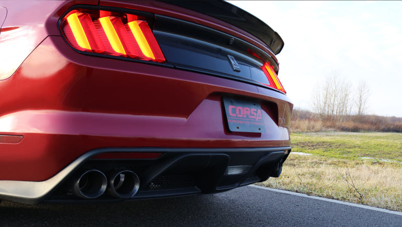 CORSA Performance 2015-2020 Ford Mustang GT350 3in Double X Pipe Exhaust - photo 4