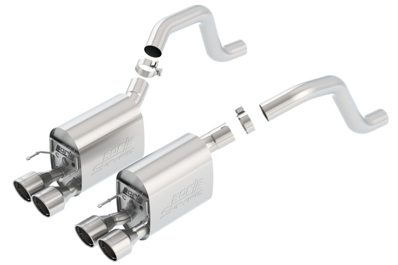 Borla 2006-2013 Chevrolet Corvette C6 ZO6/ZR1 Manual Trans S-Type II Rear Section Exhaust Dual Rd Rolled Tips - photo 3