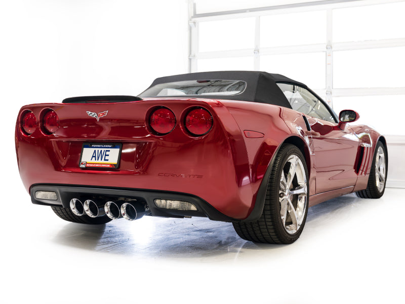 AWE Tuning 2009-2013 Chevrolet Corvette 6.2L Touring Edition Axle-Back Exhaust with Chrome Silver Tips - photo 6