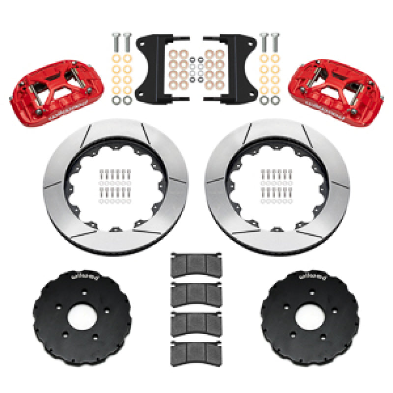 Wilwood 2014-2019 Chevrolet Corvette C7 Forged XRS6R Front Big Brake Kit (14in) - Red / Slotted