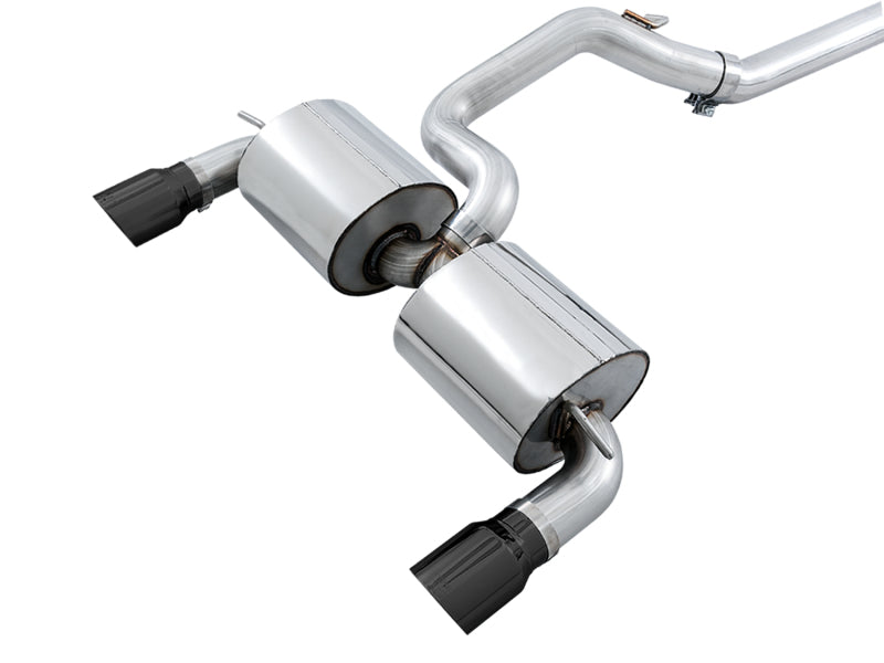 AWE Tuning Ford Focus RS Touring Edition Cat-Back Exhaust - Non-Resonated - Diamond Black Tips - photo 3