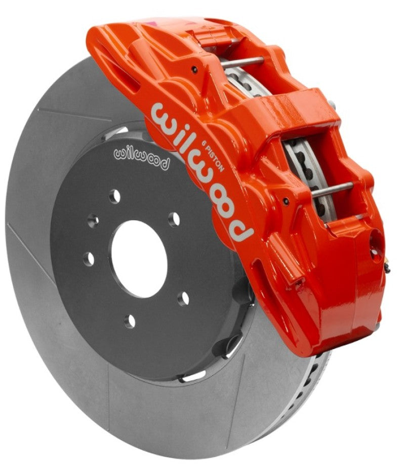 Wilwood 2014-2019 Chevrolet Corvette C7 SX6R Front Big Brake Kit (15in) - Red / Slotted