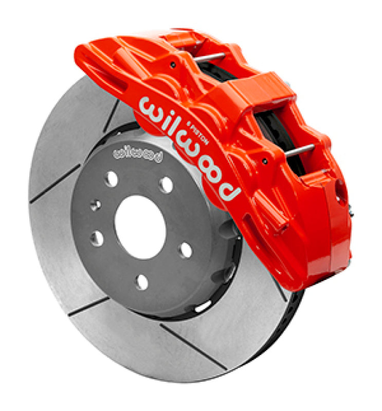 Wilwood 2010-2015 Chevrolet Camaro SX6R Front Big Brake Kit (14in) - Red / Slotted