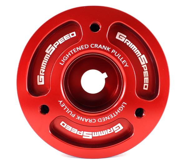 GrimmSpeed Subaru Red Lightweight Crank Pulley