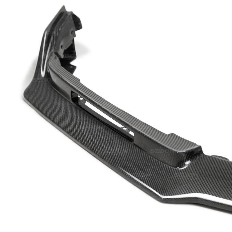 Seibon 2017 Honda Civic Type R TA-Style Gloss Carbon Fiber Front Bumper Lip - photo 4
