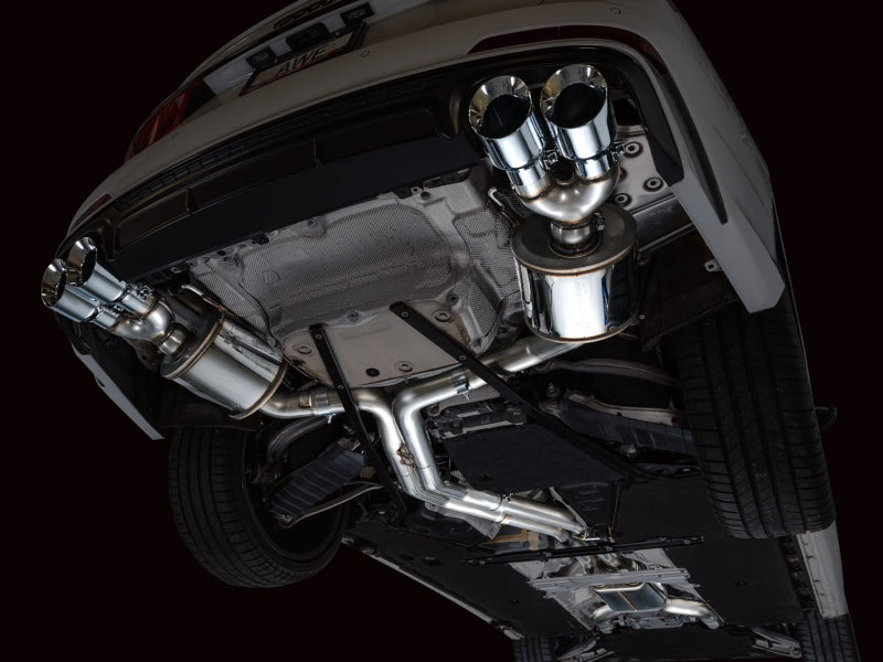 AWE Tuning 2019-2023 Audi C8 S6/S7 2.9T V6 AWD Touring Edition Exhaust - Chrome Silver Tips - photo 5