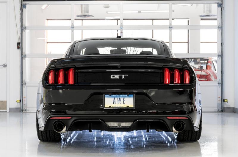 AWE Tuning S550 Mustang GT Cat-Back Exhaust - Touring Edition (Diamond Black Tips) - photo 3