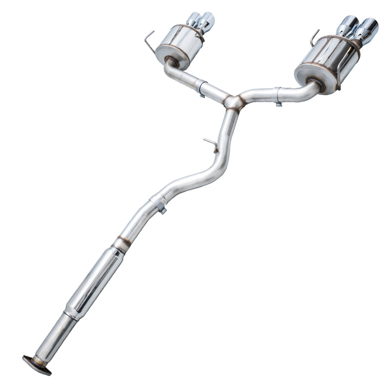 AWE Tuning Subaru STI VA / WRX GV / STI GV Sedan Touring Edition Exhaust - Chrome Silver Tip (102mm) - photo 4