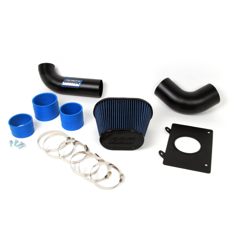 BBK 1986-1993 Mustang 5.0 Cold Air Intake Kit - Fenderwell Style - Blackout Finish (bbk15575)