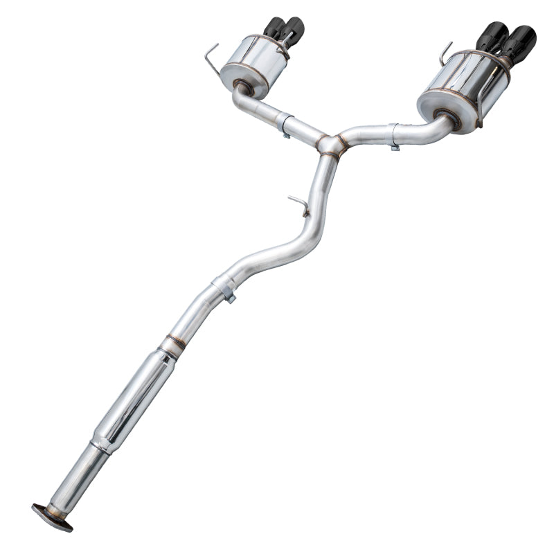 AWE Tuning Subaru STI VA / WRX GV / STI GV Sedan Touring Edition Exhaust - Diamond Black Tip (102mm) - photo 2