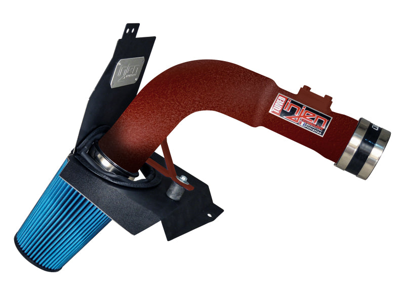 Injen 2015 Subaru STi 2.5L 4 Cyl (Turbo) Wrinkle Red Cold Air Intake w/ MR Tech and Heat Shield (injSP1206WR) - photo 2
