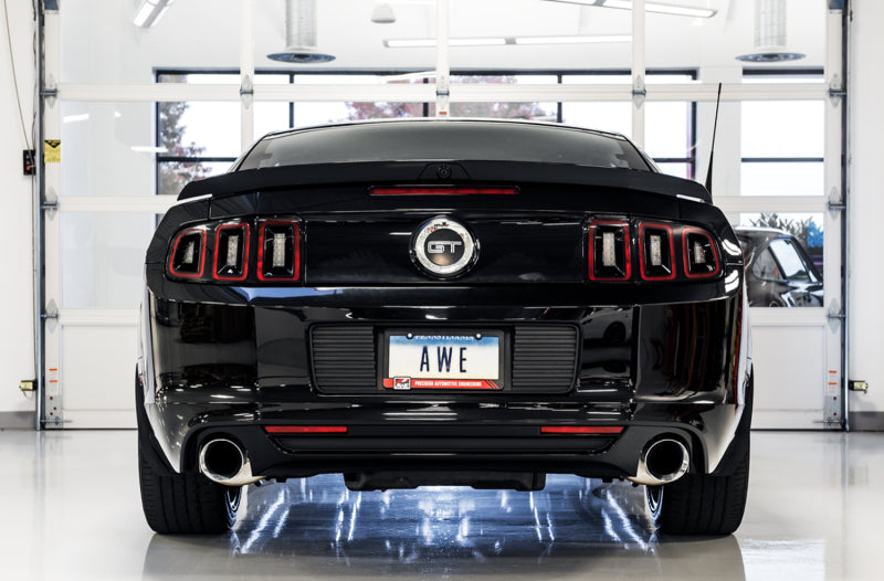 AWE Tuning S197 Mustang GT Axle-Back Exhaust - Touring Edition (Chrome Silver Tips) - photo 4