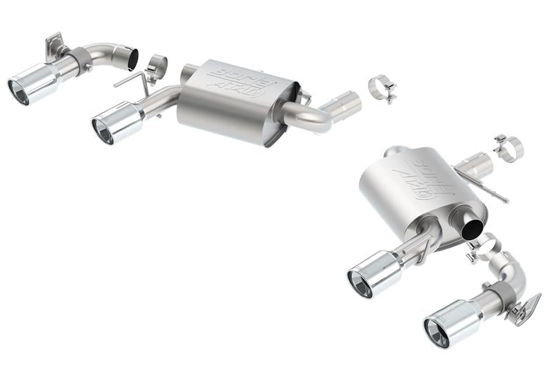 Borla 2016 Chevrolet Camaro SS 6.2L with Dual NPP Atak Quad RD RL Tips Dual Exit Rear Section Exhaust - photo 4