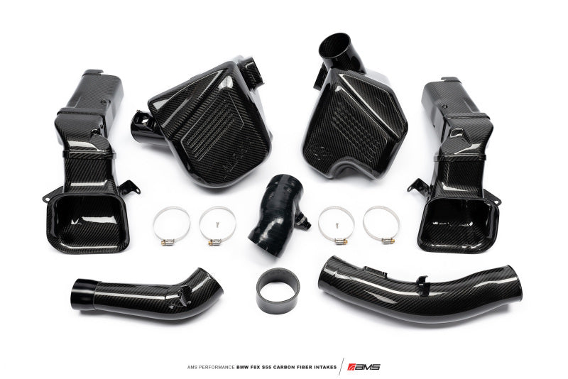 AMS Performance 2015-2018 BMW M3 / 2015-2020 BMW M4 w/ S55 3.0L Turbo Engine Carbon Fiber Intake (amsAMS.39.08.0001-1)