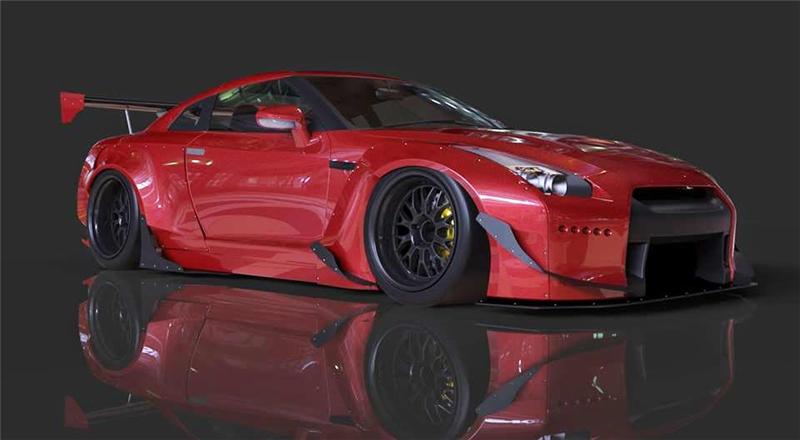 GReddy 2009+ Nissan GT-R R35 Full Rocket Bunny Wide-Body Aero Kit w/ Wing