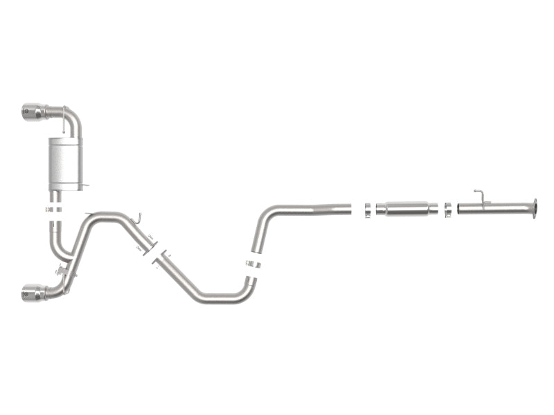 aFe Hyundai Veloster N 2021-2022 L4-2.0L Takeda Cat-Back Exhaust System - Polished Tips - photo 2