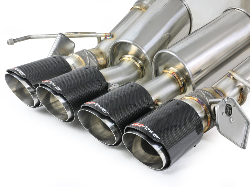 aFe MACH Force-Xp Axle-Back Exhaust System with Carbon Fiber Tips Chevrolet Corvette (C7) 2014-2019 6.2L - photo 4