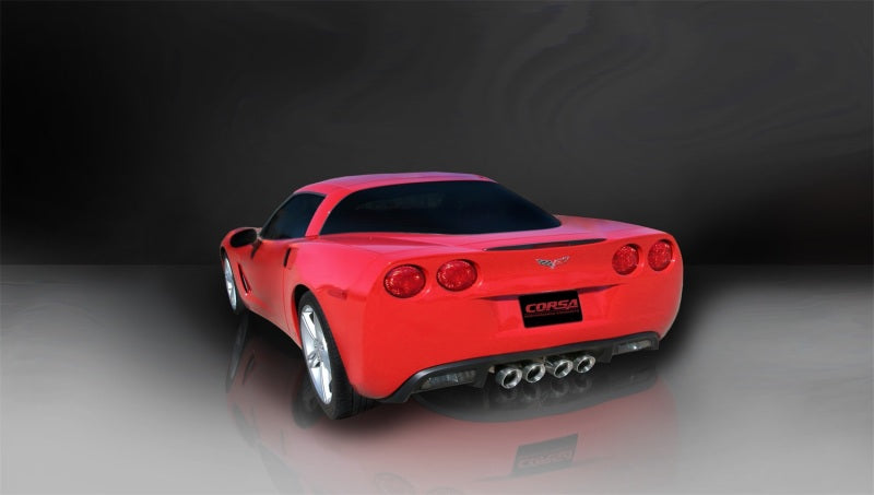 CORSA Performance 2005-2007 Chevrolet Corvette C6 6.0L V8 Polished Xtreme Axle-Back Exhaust - photo 3