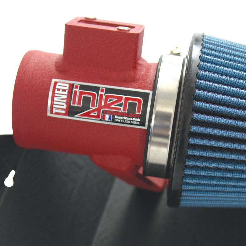 Injen 2016-2019 Ford Fiesta ST 1.6L Turbo 4Cyl Wrinkle Red Short Ram Intake w/MR Tech (Special order) (injSP9018WR) - photo 3