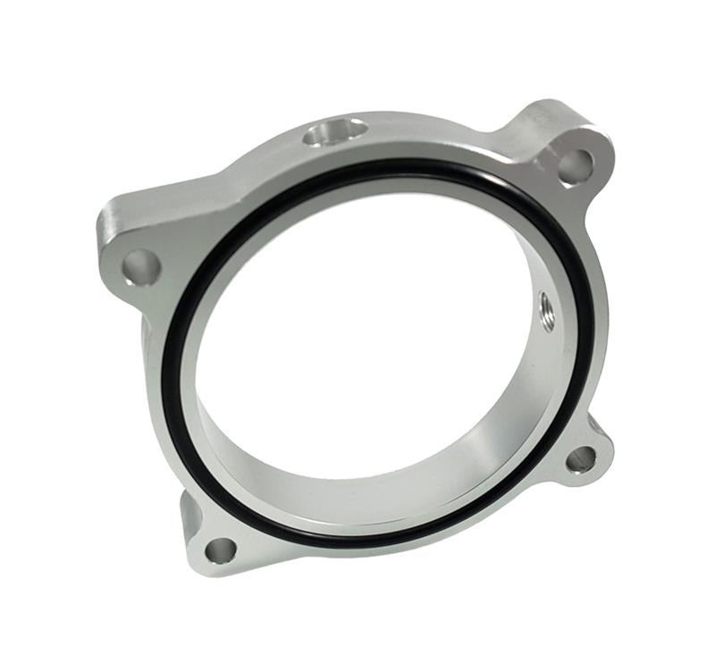 Torque Solution Throttle Body Spacer (Silver): Ford Mustang GT 5.0L 2011-2016 (tqsTS-TBS-032) - photo 2