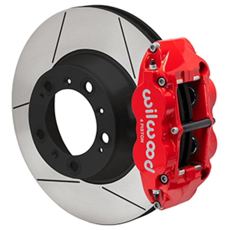 Wilwood 1999-2012 Porsche 911 (996/997) Superlite 4R Rear Big Brake Kit (14in) - Red / Slotted