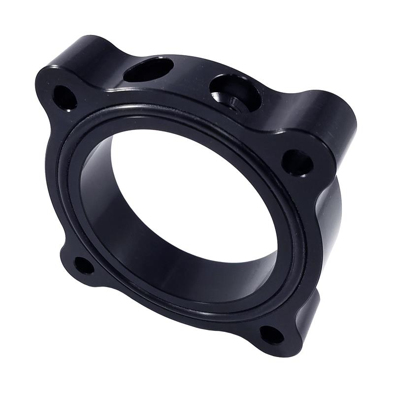 Torque Solution Throttle Body Spacer 2015 Ford Mustang Ecoboost - Black (tqsTS-TBS-033) - photo 2
