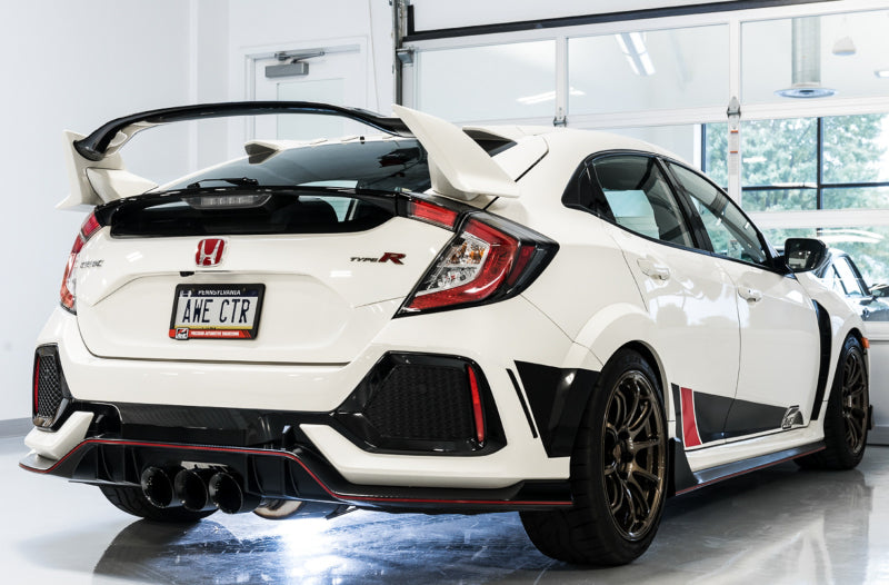 AWE Tuning 2017+ Honda Civic Type R Track Edition Exhaust with Front Pipe & Triple Diamond Black Tips - photo 2
