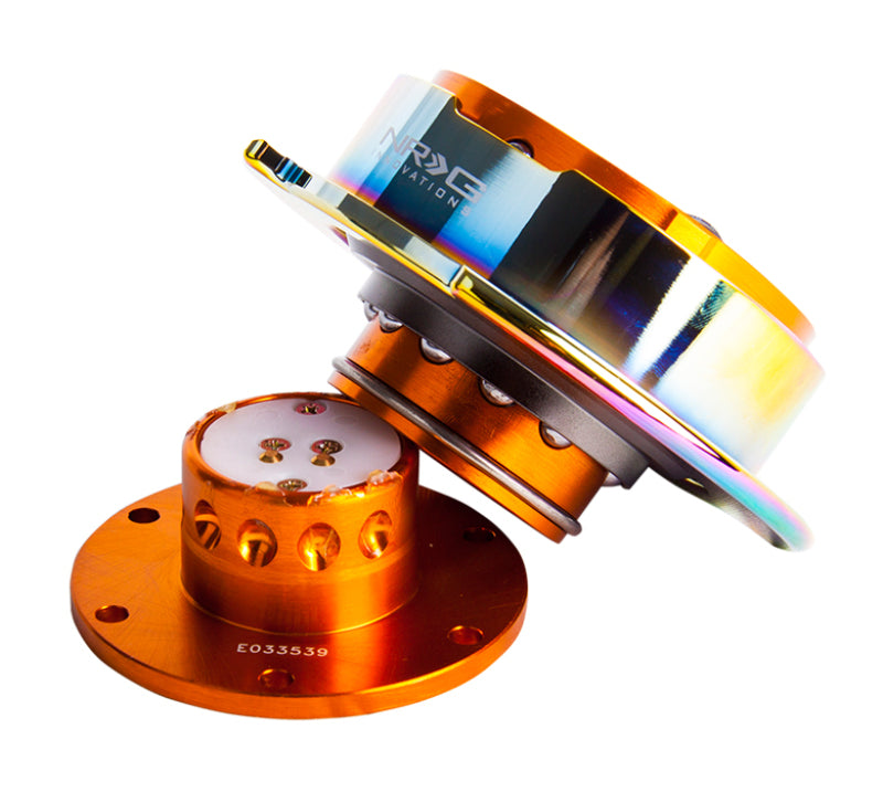 NRG Quick Release Gen 2.5 - Rose Gold Body / Neochrome Ring (SRK-250RG/MC)