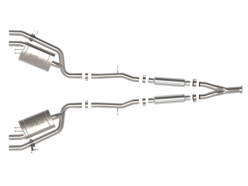aFe 2022-2023 Kia Stinger L4-2.5L Turbo Gemini XV 3in to Dual 2-1/2in Cat-Back Exhaust System with Cut-Out - photo 3