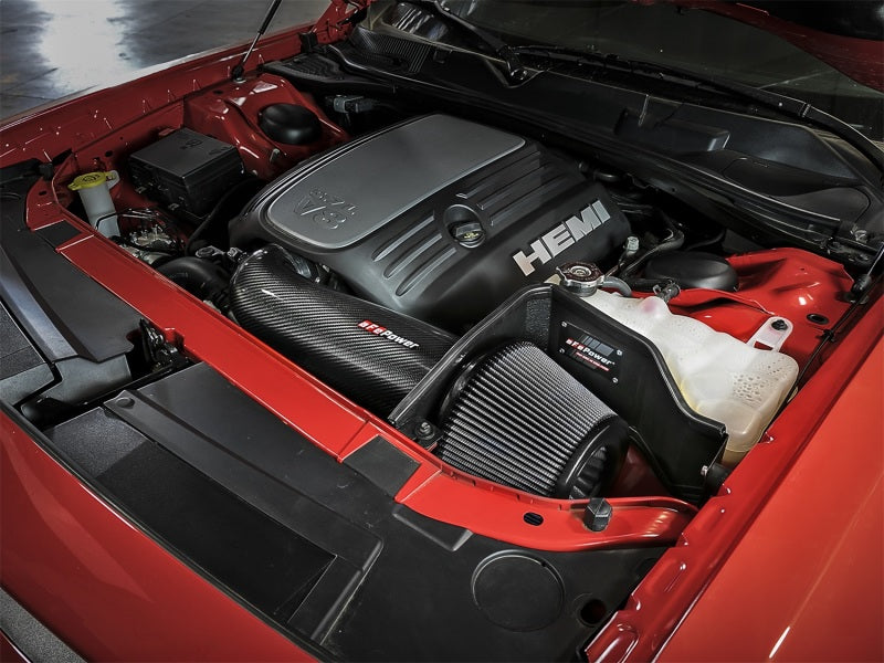 aFe POWER Magnum FORCE Carbon Fiber Stage 2 Track Series Pro Dry S CAIS - 2011-2018 Dodge Challenger V8 (afe51-12162-C)