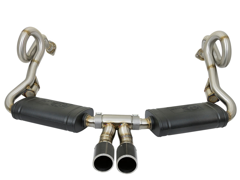 aFe MACH Force-Xp 2in 304 Stainless Steel Cat-Back Exhaust with Carbon Fiber Tips 2013-2016 Porsche Boxster 2.7L/3.4L - photo 2