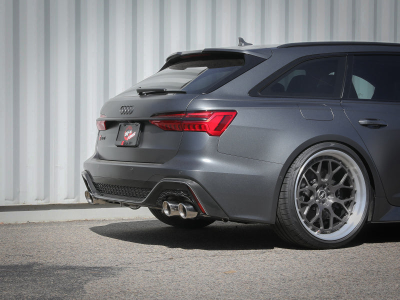 aFe 2020-2022 Audi RS6 Avant V8 4L MACH Force-Xp 3in to 2.5in 304 Stainless Steel Cat-Back Exhaust with Polished Tip - photo 4
