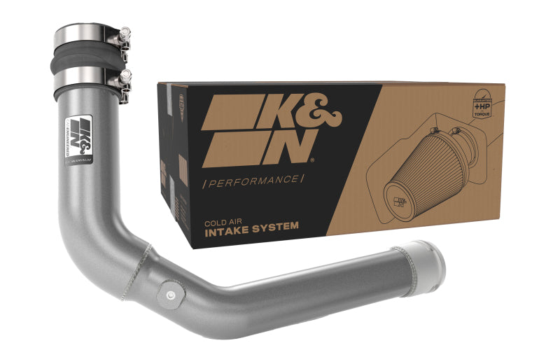 K&N Engineering 22-23 Subaru WRX 2.4L H4 Aluminum Charge Pipe Kit - Gunmetal Gray