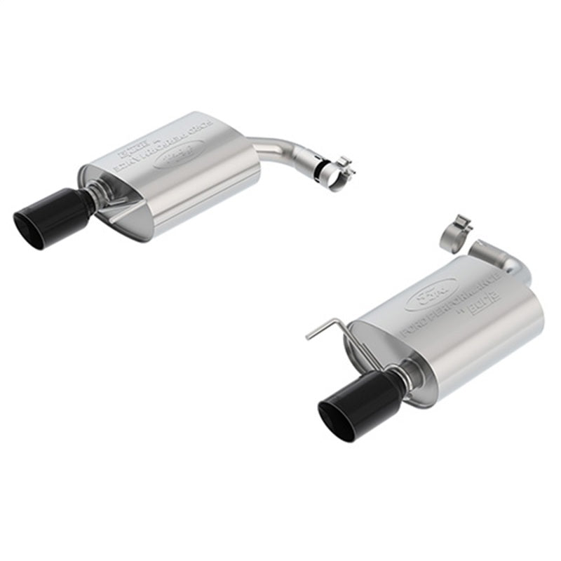 Ford Racing 2015-2023 Mustang 2.3L Ecoboost Extreme Muffler Kit - Black Chrome Tips