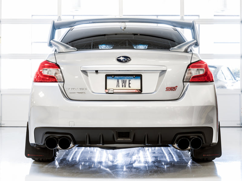 AWE Tuning Subaru STI VA / WRX GV / STI GV Sedan Touring Edition Exhaust - Diamond Black Tip (102mm) - photo 3