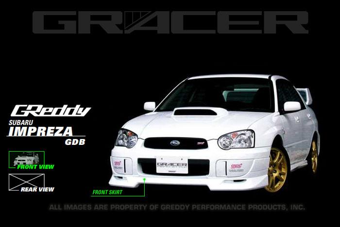 GReddy 2004-2005 Subaru Impreza WRX/STI Front Lip Spoiler - photo 2