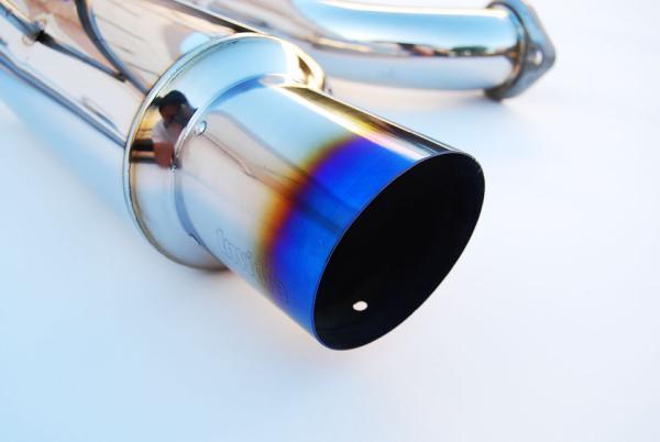 Invidia 2008-2009 WRX Sedan 76mm (101mm tip) REGULAR Titanium Tip Cat-Back Exhaust - photo 2