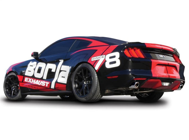 Borla Atak S Cat-Back 2015-2017 Ford Mustang GT 5.0L V8 MT/AT 2.5in pipe 4in tip - photo 2